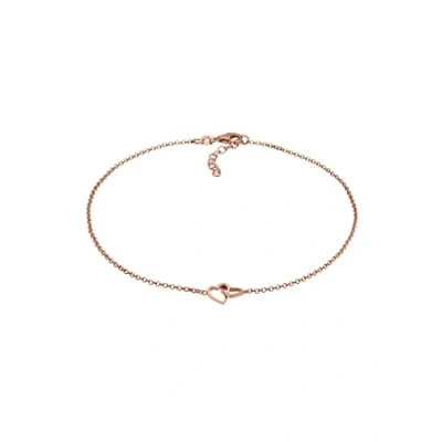 Afbeelding van Elli Heart Enkelbandjes, Dames, Maat: 25, Roségold