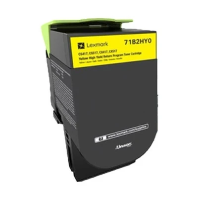 Image de Lexmark X417 À rendement élevé jaune original cartouche de toner LCCP LRP pour CS417dn CS517de CX417de