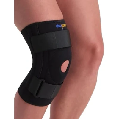 Afbeelding van Dunimed Kniebrace met Baleinen Verstelbare Knieband Kniebandage Patellabrace Ondersteuning en Versterking Knie Maat XL