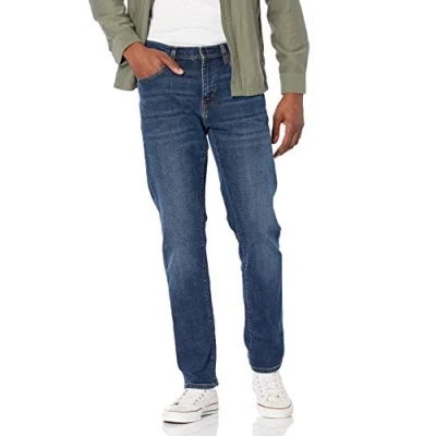 Image de Amazon Essentials Jean Coupe Athlétique Men&#039;s, Bleu Foncé Vintage, 40W / 28L