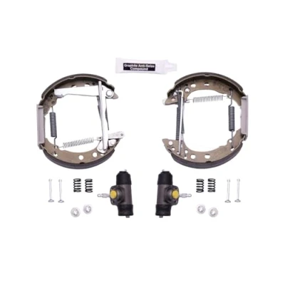 Afbeelding van HELLA Shoe Kit Pro 8DB 355 003 741 Remschijf, trommelrem Met wielremcilinder, stel element AUDI: 80 B2, SEAT: Arosa, VOLKSWAGEN: Lupo / 3L