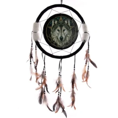 Afbeelding van Dromenvanger Wolf 33cm Lisa Parker head