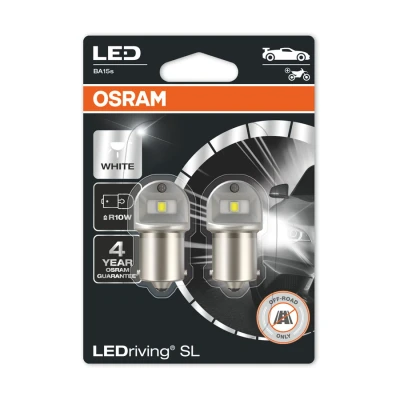 Afbeelding van Osram R5W LED Retrofit Wit 12V BA15s 2 Stuks