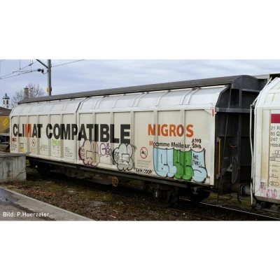 Afbeelding van Hobbytrain H24661 N Schuifwandwagen Migros Hbbilns van de SBB