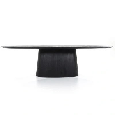 Afbeelding van Eleonora Eettafel Aron Zwart 300x110 76,00cm x 300,00cm 110,00cm