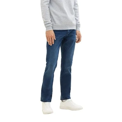 Afbeelding van TOM Tailor JOSH Straight leg jeans, Heren, Maat: 36x34, Mid stone blue