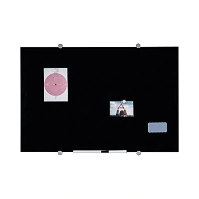 Afbeelding van Bi Office Flow, magneetbord van glas, zwart, 60 x 45 cm