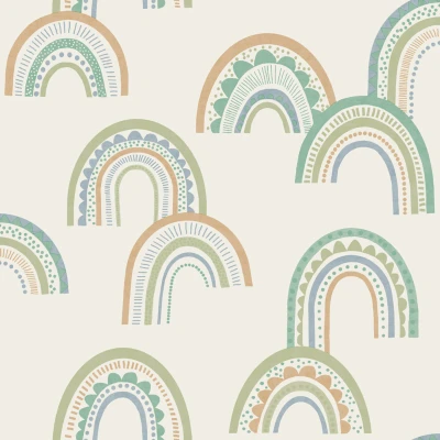 Afbeelding van Dutch Wallcoverings Dream Catcher Rainbow Green/Teal 13283
