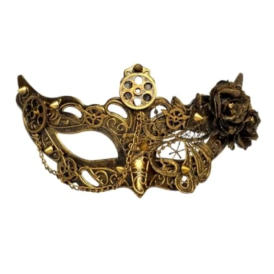 Afbeelding van Boland 54575 Steampunk masker voor volwassenen, kostuumaccessoires, accessoires carnaval en themafeest