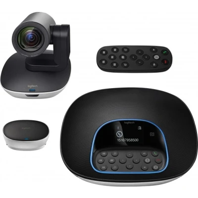 Afbeelding van Logitech ConferenceCam GROUP, HD 1080p, zwart 1920x1080, USB, Bluetooth, afstandsbediening