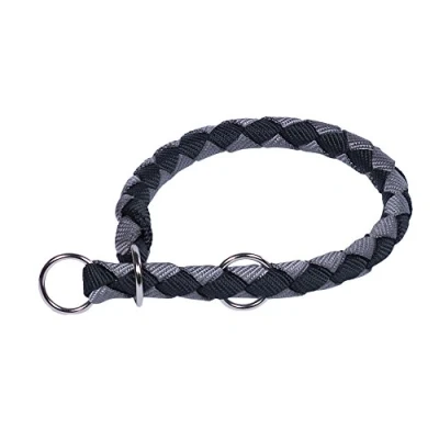 Afbeelding van Nobby halsband corda zwartgrijs 47 55cm