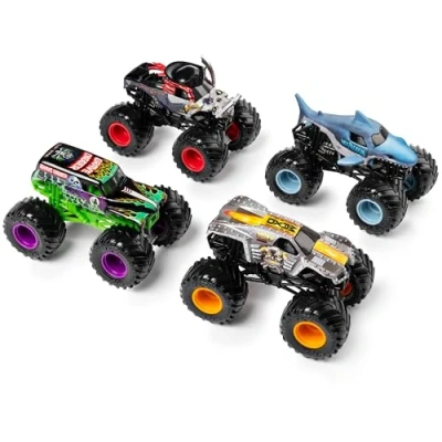 Afbeelding van Monster Jam set met 4 True Metal 1:64, speelgoedvoertuigen