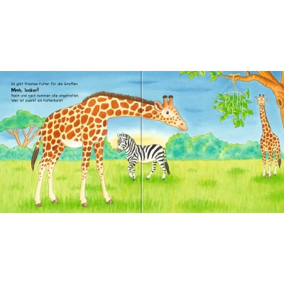 Afbeelding van Mein allererstes Stickerbuch: Tiere im Zoo