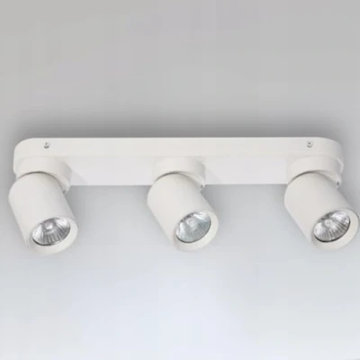 Afbeelding van Miratic plafondlamp met lichtbron, GU10, vervangbaar, max. 12 W (lamp niet inbegrepen), spot, plafondverlichting (wit, 3 lichtbronnen)