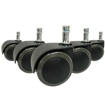 Afbeelding van Bureaustoel Wiel Zwart 5x Rolo Easy 10mm/50mm