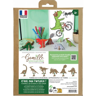 Afbeelding van Gomille MDF Figuren Set Dinosaurussen