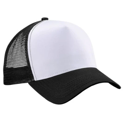 Afbeelding van Beechfield Snapback Unisex, Meerkleurig zwart/wit