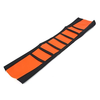 Afbeelding van Alamor Universele Soft Gripper Motorfiets Stoelhoes Rib Skin Rubber Crossmotor Enduro Oranje