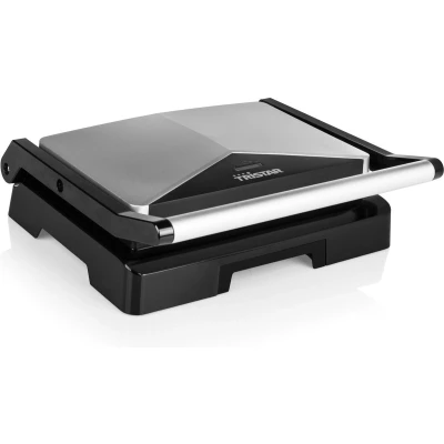 Afbeelding van Tristar Contactgrill GR 2854 Panini Grill Tosti ijzer Zwevende bovendeksel Anti aanbaklaag 1000W RVS/Zwart