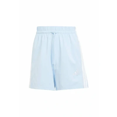 Afbeelding van adidas Sportswear Essentials Stripes Korte broeken Glow blue white, Dames, Maat: XS, white