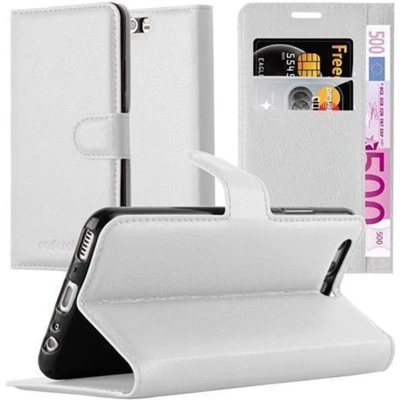 Afbeelding van Cadorabo Hoesje geschikt voor Huawei P10 PLUS in ARCTISCH WIT Beschermhoes met magnetische sluiting, standfunctie en kaartvakje Book Case Cover Etui