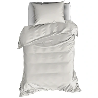 Afbeelding van De Witte Lietaer Dekbedovertrek Katoen Satijn Olivia Eenpersoons 140 x 200/220 cm Beige