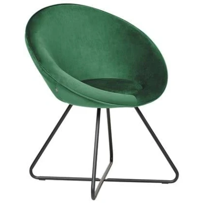 Afbeelding van Beliani FLOBY II Fauteuil Groen Fluweel