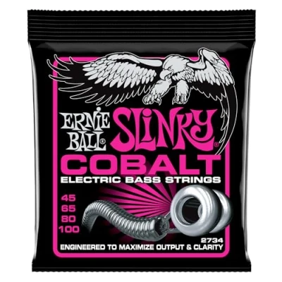 Afbeelding van Ernie Ball 2734 Cobalt Super Slinky Bass 045 bassnarenset