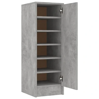 Image de vidaXL Armoire à chaussures Gris béton 32x35x92 cm Bois d’ingénierie808976