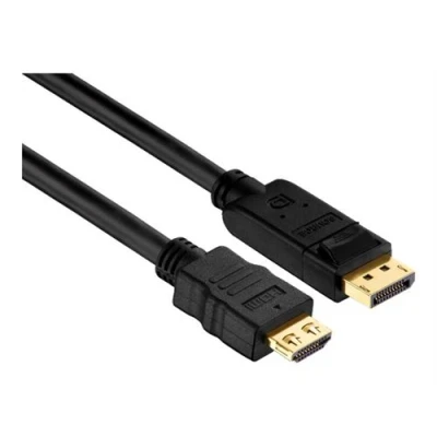 Image de Purelink PureInstall Câble adaptateur DisplayPort mâle pour HDMI 1.5 m triple blindage noir
