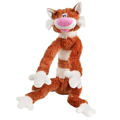 Afbeelding van FANCY pluche kattenkussen kitten spek 70 cm grote kat lang XXL kussen Calin reuzenknuffeldier om te slapen decoratief grappig lichaamskussen