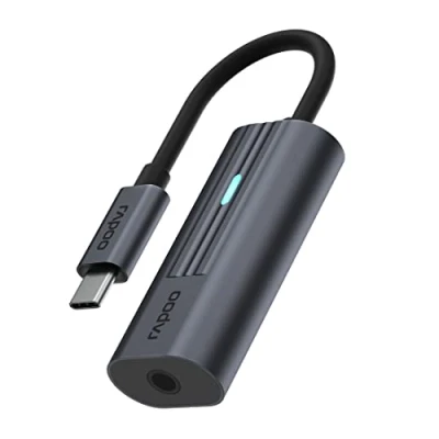 Afbeelding van Rapoo USB C Adapter, naar 3,5 mm Audio