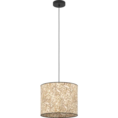 Afbeelding van EGLO Butterburn Hanglamp E27 Ø 36 cm Zwart/Wit/Groen Berkenbladeren