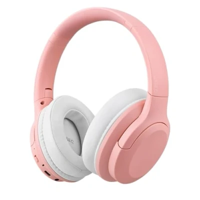 Afbeelding van Draadloze Kinderkoptelefoon met Actieve Noise Cancelling (ANC) Bluetooth 35 uur speeltijd Koptelefoon Kind Over Ear Roze