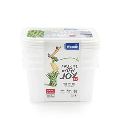 Afbeelding van Rotho vriezer DOMINO 0,75 liter motief 750 ml