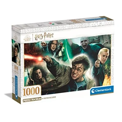 Afbeelding van Clementoni Harry Potter Legpuzzel Puzzel 1000 stukjes 70x50 cm Voor Volwassenen en Kinderen vanaf 14 jaar