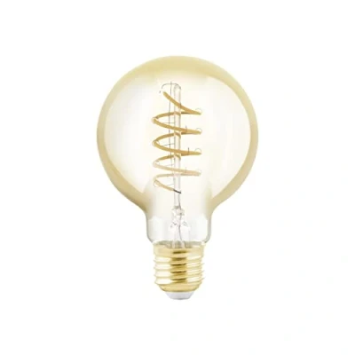 Afbeelding van EGLO LED Lamp E27 fitting Ø 8 cm G80 Amber 2000K Dimbaar