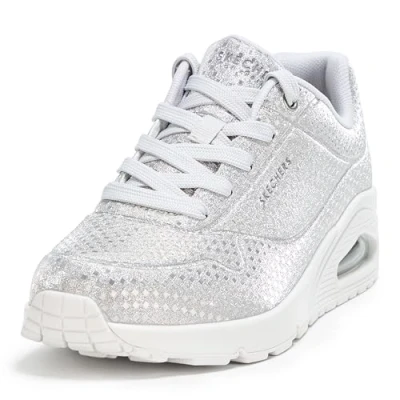 Afbeelding van Skechers Baskets UNO Disco Nite pour femme, argenté, 41 EU