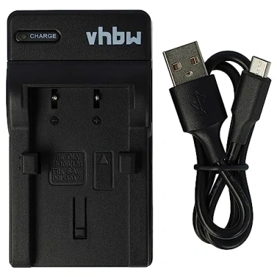 Afbeelding van vhbw USB batterijlader compatibel met Olympus Li 10B, 12B batterij digitale camera, DSLR, Action cam