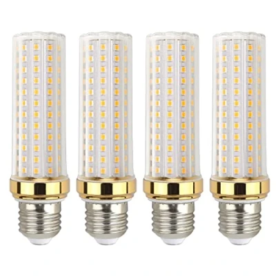 Afbeelding van Ledlamp, E27, 20 W, warmwit, 3000 K, 2000 lm, komt overeen met halogeenlamp, 150 niet dimbaar, maar led, warm, voor plafondlamp in studio garage, 4 stuks
