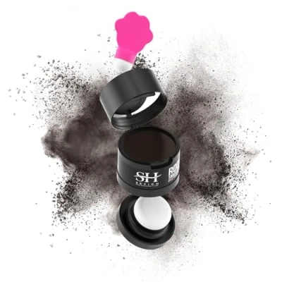 Afbeelding van SEVICH Haarwortelpoeder 2.0 Waterdicht poeder voor vrouwen en mannen, verdikkende wortels fijn haar, langdurige make up 48 uur, 4 g donkerbruin