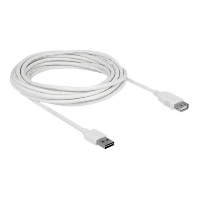 Image de Delock Easy Rallonge de câble USB (M) reversible pour (F) 2.0 5 m blanc