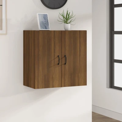 Afbeelding van Wandkast 60x31x60 cm bewerkt hout bruin eikenkleur