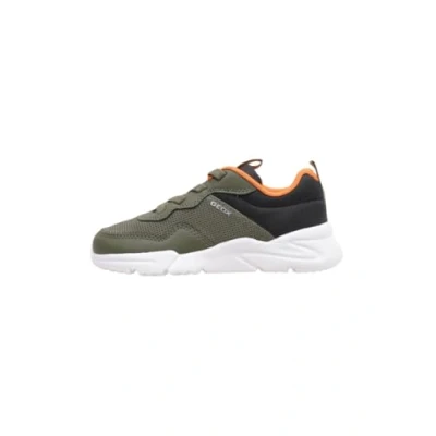 Afbeelding van Geox Loftus BOY Sneakers laag voor kinderen, Maat: 32, Military/black Textiel/ synthetisch