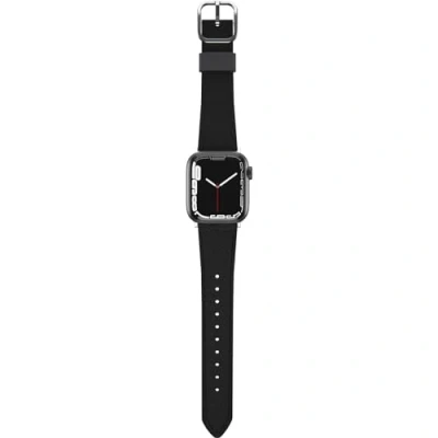 Image de OtterBox Symmetry Bracelet pour montre intelligente 41/40/38 mm, cuir de cactus noir cendré Apple Watch Hermès Series 7, 9, Nike 10, 8, 9