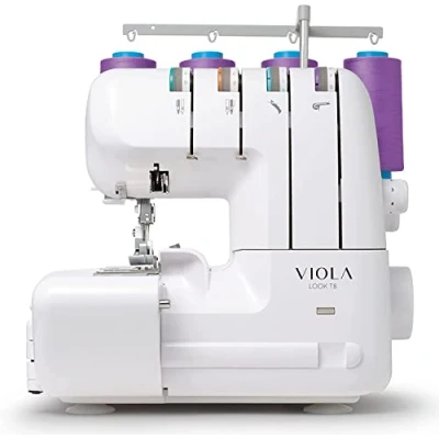 Afbeelding van VIOLA Look T8 Overlockmachine met differentieel, eenvoudig formaat en naaien voor beginners, overlock 12 naaisteken het van alle soorten stoffen, professioneel