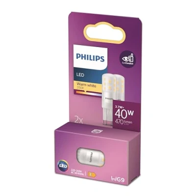 Afbeelding van Energiezuinige Philips LED Capsule Transparant 40 W G9 warmwit licht 2 stuks Bespaar op energiekosten