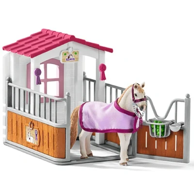 Afbeelding van Schleich horse club paardenbox met paard