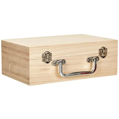 Afbeelding van RAYHER Houten koffer met handvat 25 x 16 9 cm