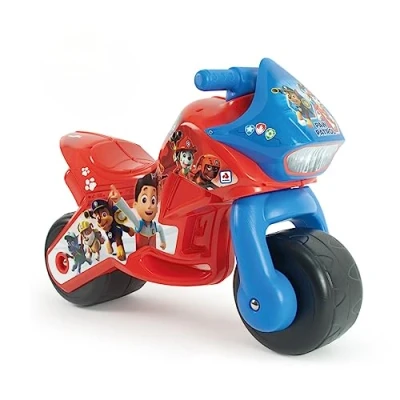 Afbeelding van INJUSA Motorfiets Twin Dessert Paw Patrol, kinderen + 18 maanden, permanente decoratie, grote wielen van kunststof, draaggreep, ergonomisch design, kleur rood